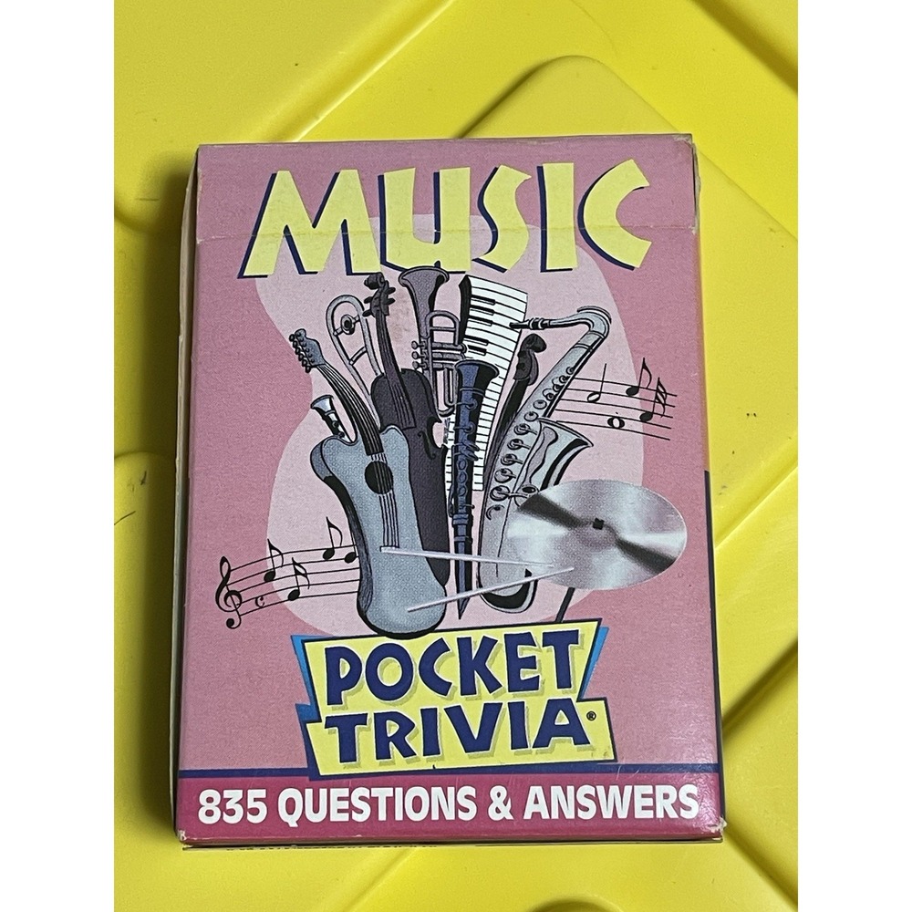 1999 Complete Hoyle Pocket Trivia Card Game - Music -‎ BinA